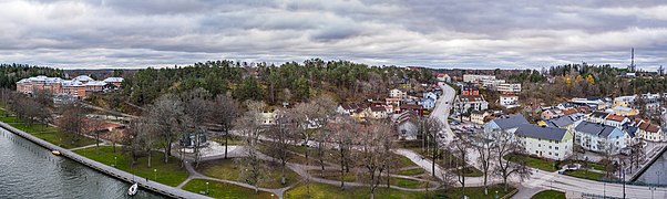 View south from Norrtälje Hamnplan