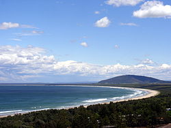 View of Seven Mile Beach, looking south from Gerroa