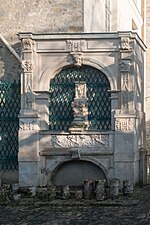 Fountain and grotto of the pine garden of Francis I (16th c.)