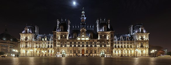 Vue panoramique de nuit.