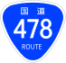 National Route 478 shield