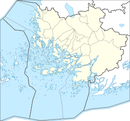 Märynummis läge i Egentliga Finland