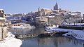 Gironella con un nevazo.