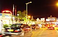 A Protaras street at night