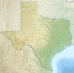 Location of Lake McQueeney in Texas, USA.