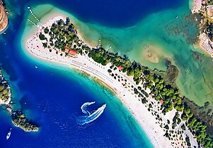 Ölüdeniz i Muğla provinsen.