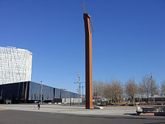 Fraternidá (1992), de Miquel Navarro, Rambla Prim con Garcia Fària.