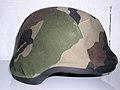 Spectra helmet with the Camouflage Centre Europe cover of the French Army