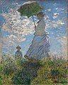 Image 9 Woman with a Parasol - Madame Monet and Her Son Painting: Claude Monet Woman with a Parasol - Madame Monet and Her Son is an oil-on-canvas painting by Claude Monet from 1875. The Impressionist work depicts his wife Camille and their son Jean during a stroll on a windy summer's day in Argenteuil. It has been held by the National Gallery of Art in Washington, D.C., since 1983. More selected pictures