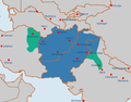 Durrani Empire (1747–1823 AD) in 1761 AD.