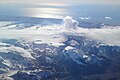 Glacièr en dessús dau volcan d'Eyjafjallajokull en 2010.