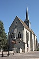 The austere Gothic church of Saint-Clair-Saint-Leger (12th century)