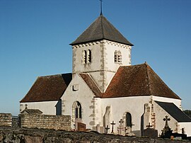 The church in Bussières