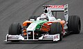 Adrian Sutil testando o modelo VJM02 em Jerez de la Frontera em 2009.