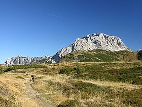 Vue sur le versant italien.