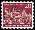 Briefmarke der Deutschen Bundespost (1958): 800 Jahre München