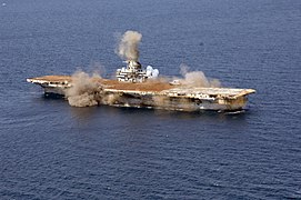 Detonations aboard Oriskany