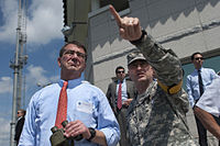 Carter at the demilitarized zone separating North and South Korea