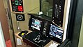 United States: Control stand in an M8 railcar operated by Metro-North.