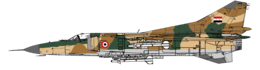 Mikoyan-Gurevich MIG-23MS Syrian Air Force Camo