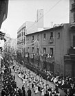 Joaquim Morello, La Procession de la Fête-Dieu place Santa Anna à Barcelone, 1900.