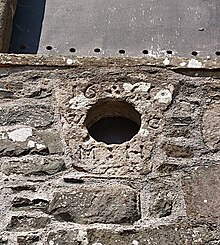 A stone carved with the initial WGMH and the date 1655