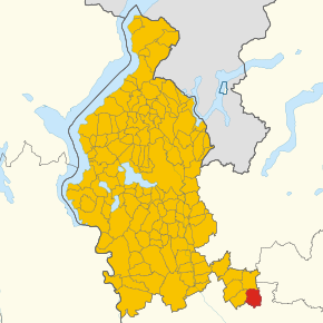 Poziția localității Caronno Pertusella