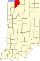 Location in the state of Indiana