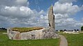 Le même menhir christianisé de Men Marz ou de Pontusval, photographié en 2012.