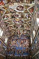 Image 56The Sistine Chapel ceiling, with frescos done by Michelangelo (from Culture of Italy)