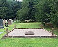 St Mary's Church, Eccleston – the enclosure which marks the site of the Grosvenor family vault within the demolished old church