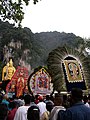 Procession ved den religiøse fest thaipusam.