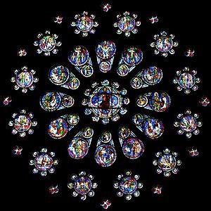 Rose window - The Last Judgement.