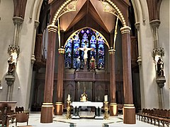 Closeup of the altar