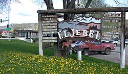 El Jebel sign.