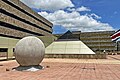 Architectonic-sculptural arrangement at Plaza de la Justicia, San José, by Ibo Bonilla.