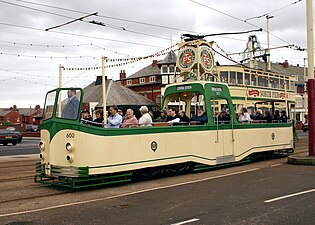 English Electric öppen Boat car i Blackpool, tillverkad 1934