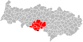 Location within the Val-d'Oise department