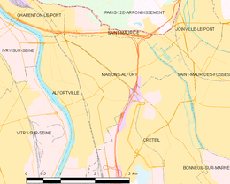 Maisons-Alfort – Mappa