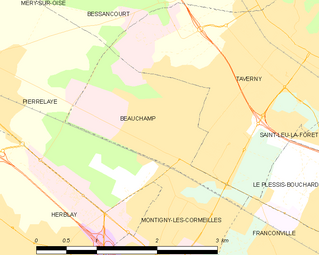 Carte de la commune.