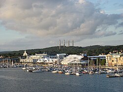 Stenungsund guest harbour in August 2010