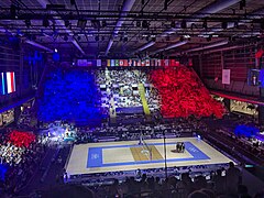 L'Arena Paris-Sud lors du match de volleyball France-Canada.