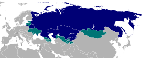 Areas where the Russian Language is spoken