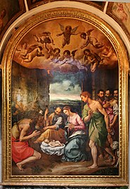 Girolamo Siciolante da Sermoneta: Aanbidding van de herders.