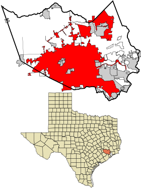 Localisation de Houston