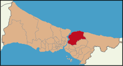 Location of Beykoz in Istanbul