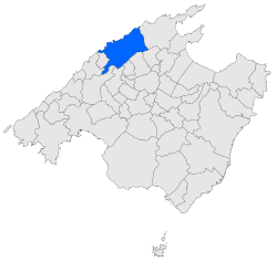 Location within Mallorca