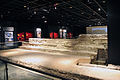 Basement museum with the partially excavated ruins of Tenochtitlan's calmecac.