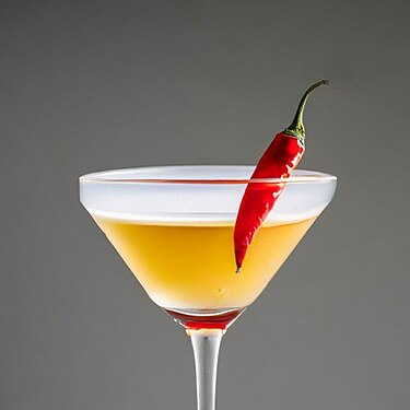 Removed from Spicy Fifty, due to a "distracting error" (probably the weird pepper that floats and seems to clip the glass).