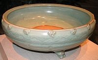 Longquan celadon from Zhejiang, Ming dynasty, 14–15th century